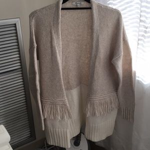 Madewell: Fringe Sweater Cardigan - XS